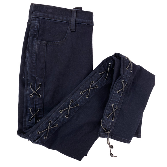 J Brand Jeans Barneys NY Maria Bluebird Side Lace - Picture 2 of 11